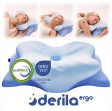 Derila Ergo butterfly-shaped memory-foam pillow
